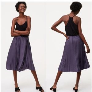 Loft black and purple dress